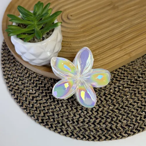 Pack 12 Broches Pinzas Pelo Flor Hawaiianas Hibiscus Bali