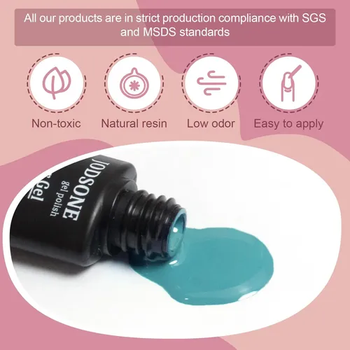 Kit Esmalte Gel 60 Colores Brillo Uv Base Top Coat