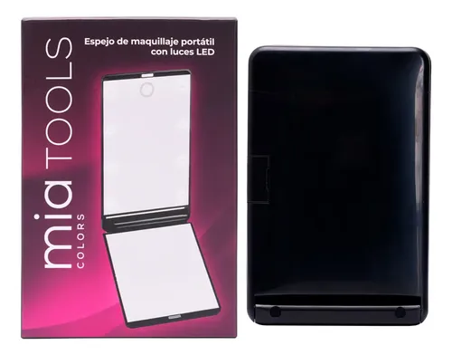 Mia Colors Tools Espejo Maquillaje Portátil Con Luz Led 3c