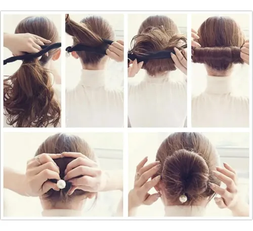 2 Piezas Herramientas De Estilo De Cabello Wendy Mall Negro