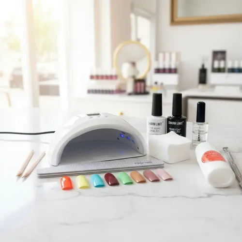 Kit Inicial Manicuria Gel Esmalte Removedor Cabina Led/ Uv
