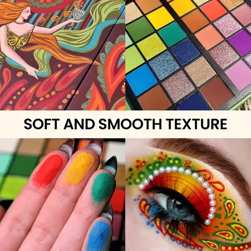 K’apeine Paleta Sombras 36 Colores Neon Mate Shimmer Glitter