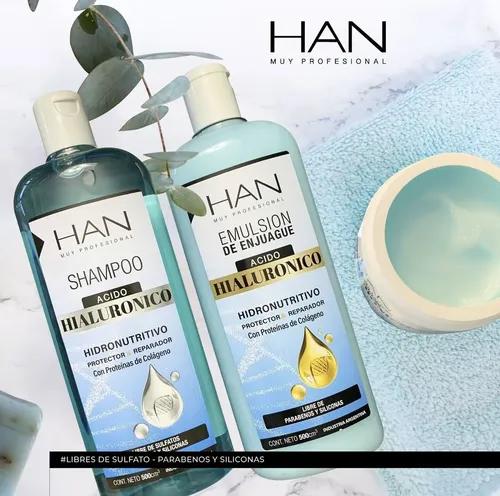 Shampoo + Enjuague Acido Hialuronico Sin Sulfatos – Han