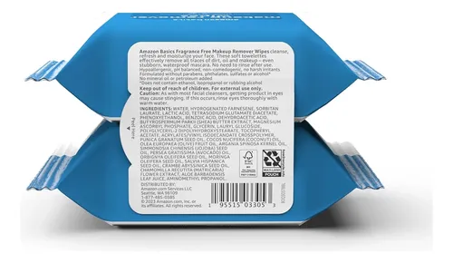 Toallitas Desmaquillantes Amazon Basics De 25 Unidades Para