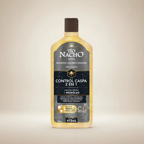 Tío Nacho Control Caspa 2 En 1 Shampoo+acondicionador X415ml