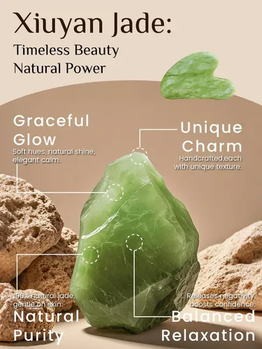 Gua Sha Facial Rena Chris Piedra Jade Verde Menta