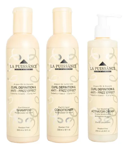 La Puissance Rulos Shampoo + Acondicionador + Crema Peinar