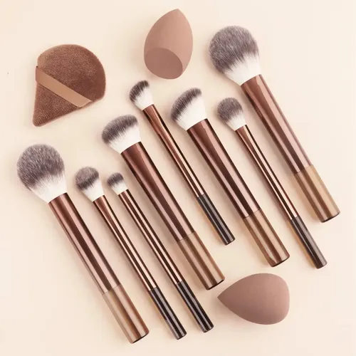 Set De Brochas De Maquillaje Profesionales De Lana De .