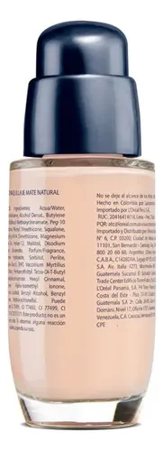 Base De Maquillaje Vogue Mate Natural Tono Arena 30 Ml