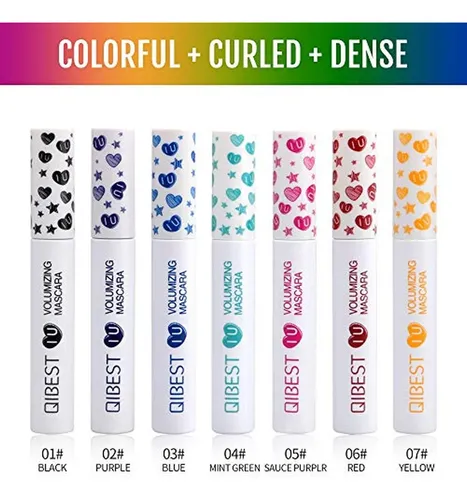 Juego De Rímel De Colores Maepeor, Paquete De 7 Unidades, De