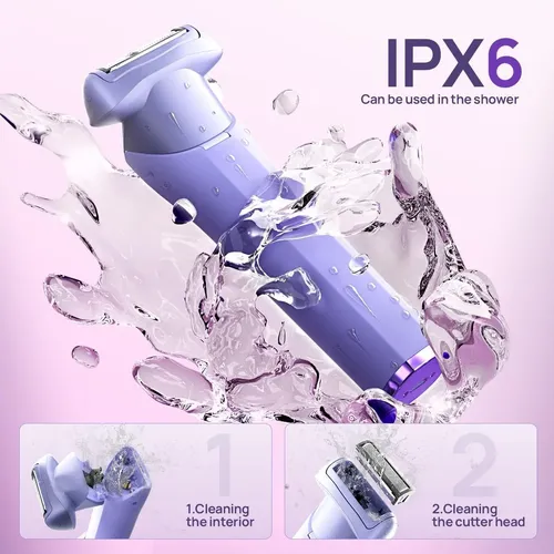 Afeitadora Eléctrica Para Mujeres Purple