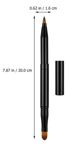 Set De 2 Brochas Labiales Y Delineador Retractil Doble Punta