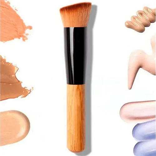 ** ** Pincel De Maquillaje Base Diagonal 12 Cm – Acabado **