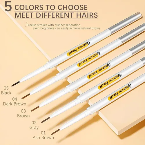 Lápiz De Cejas Waterproof Kemelo Jane 4 Piezas