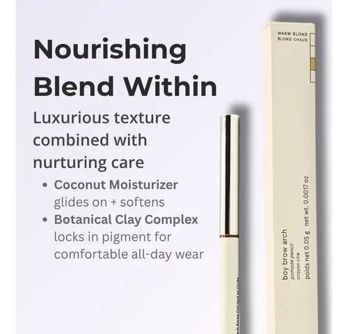 Lápiz De Cejas Resistente A Agua, 2 En 1, Warm Blond