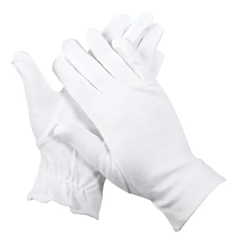 Guantes Algodón Blancos 7 Pares Hidratantes Piel Sensible