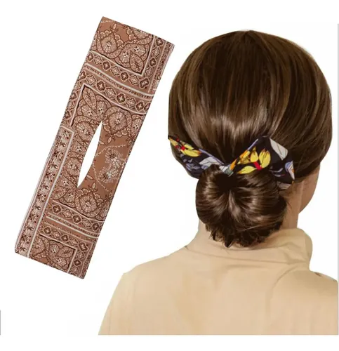 Bandas Para El Pelo De Bollo De Moda Para Mujer, H