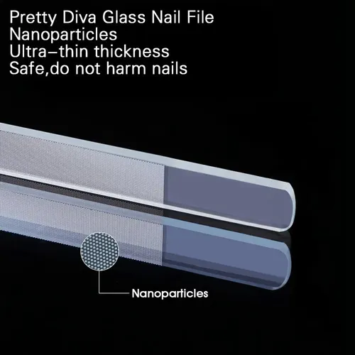 Brillantador De Uñas De Vidrio, 3 Unidades, Limas De Cristal