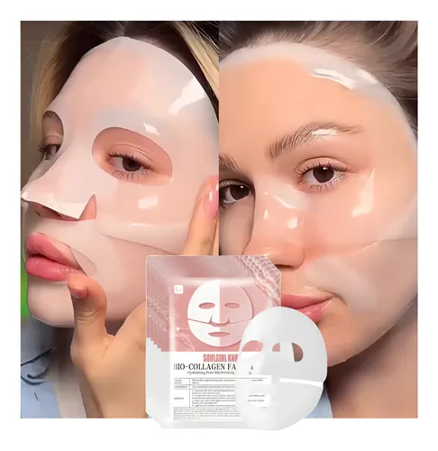 Mascarilla Facial X 2 Absorbible Biocolágeno Antiage Viral