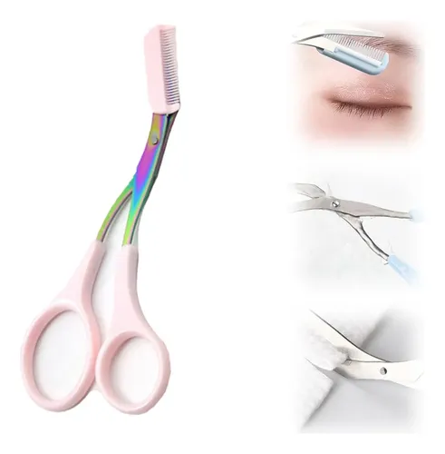 L: Tijeras For Recortar Cejas, Cuchilla De Acero Inoxidable