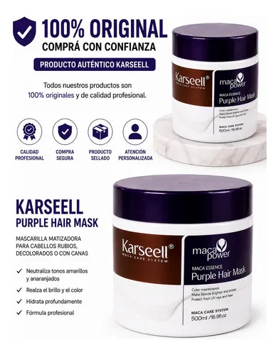 Karseell Purple Hair Mask Matizador Capilar 500ml