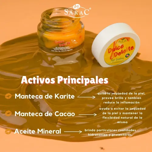 Lip Balm Reparador By Sarac Dulce Deleite X15 G