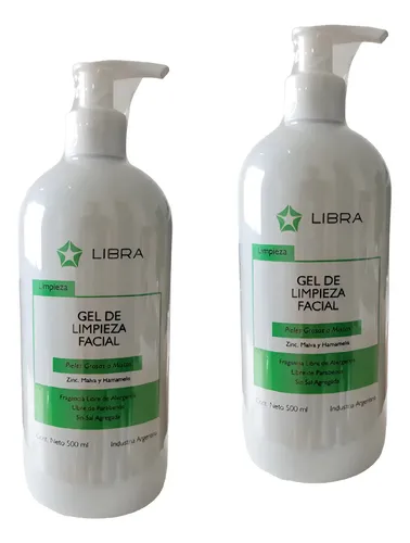 Gel De Limpieza Facial Piel Mixta Libra Cosmetica Pack 2