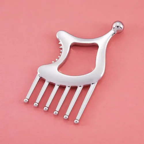 Peine De Masaje Para Cabeza Y Cuero Cabelludo, Tabla Gua Sha