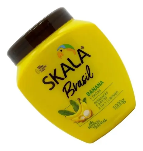 Skala Banana Máscara Vegana Crema Peinar Cabello Brillo 1kg