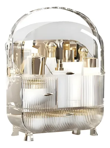 Porta Cosméticos Cápsula Organizador Maquillaje Luxury Transparente