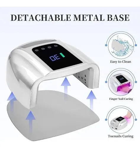 Cabina De Uñas Bomoqing Gld-001 Inalambrica Uv Led 96w