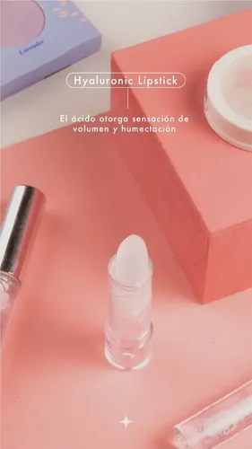 Zaira Beauty Hyaluronic Lipstick Labial Transparente Color Blanco