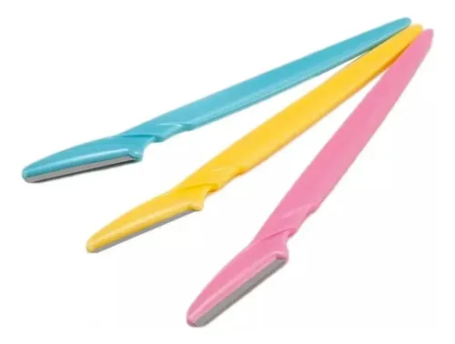 Pack 3 Perfiladores Cejas LuHand Rosa Cuchilla Acero Inoxidable