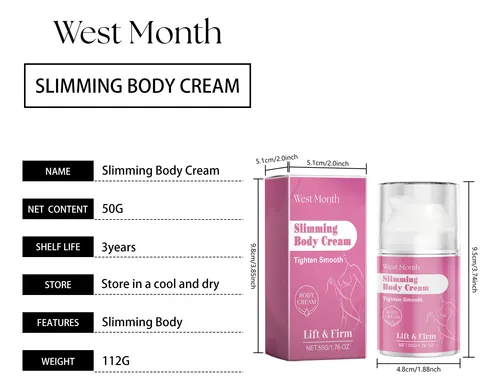 Crema Moldeadora Corporal West Month Para Reafirmar E Hidrat