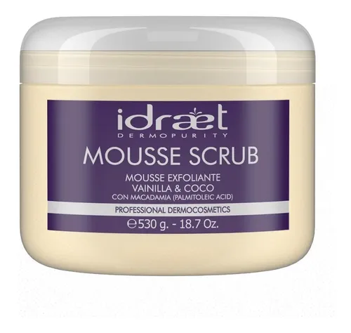 Exfoliante Vainilla Y Coco Mousse Scrub Idraet Rostro Cuerpo