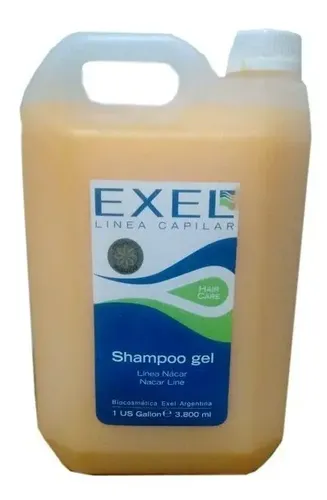 Shampoo Exel Linea Gel Cabello Peluquería Profesional X 3800