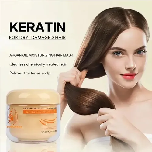 Mascarilla Capilar Hidratante Con Aceite De Argán Y Queratin