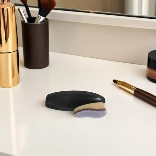 Brocha Para Base De Maquillaje, 2 Unidades, Para Líquidos Y