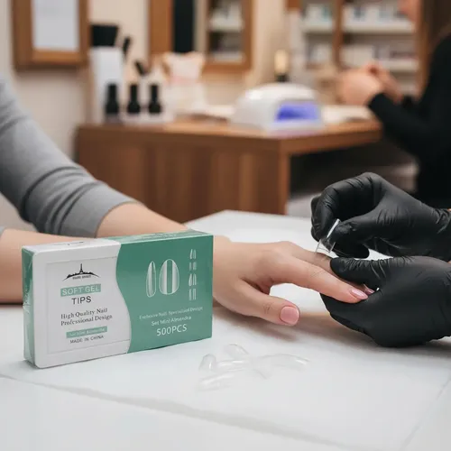 Tips Para Soft Gel Y Press On Nails Paris Night X500 Mini