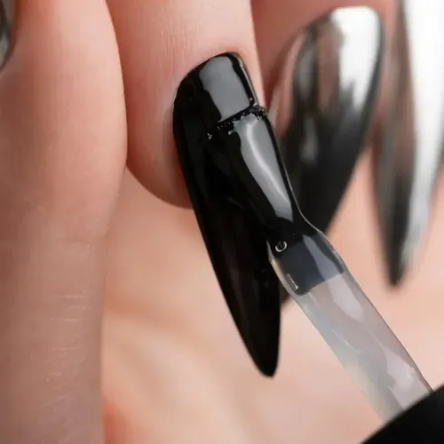 Magic Mirror Top Coat Pink Mask Para Aplicar Polvos