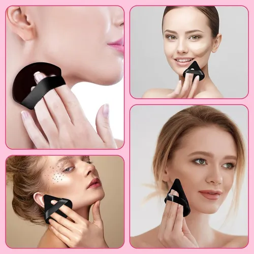 Esponja De Maquillaje Powder Puff Face Con Forma De Triángul