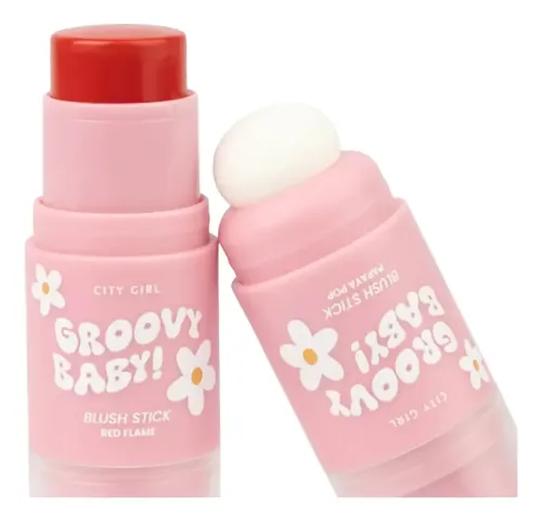Rubor En Barra Groovy Baby City Girl Blush Stick Beauty X1u Vibrant Pink
