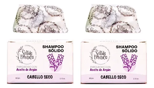 Sentida Botánica X2 Shampoo Solido Cabello Seco Argán 60gr