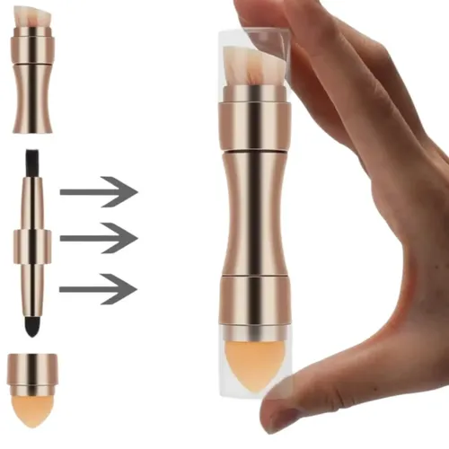Brocha Maquillaje 4en1 Viral Set De Brochas Portatil