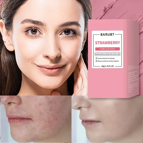 Mascarilla Limpiadora Facial Hidratante De Barro De Fresa