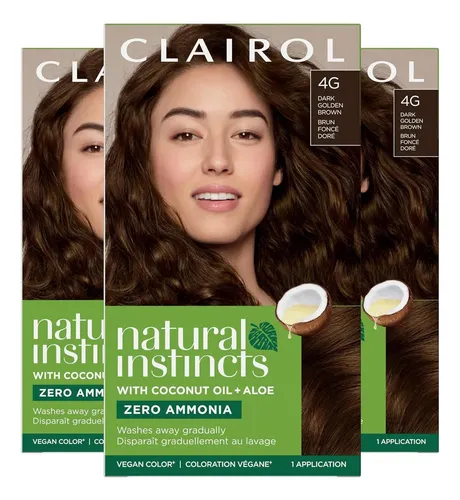 Tinte Demi-permanente Clairol Natural Instincts 4g Pack De 3
