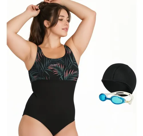 Safit Malla Mujer Talles Grandes + Gorro + Antiparras