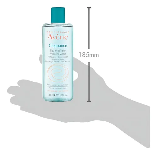 Agua Micelar Avène Cleanance Desmaquillante para Piel Grasa y con Acné 400 mL