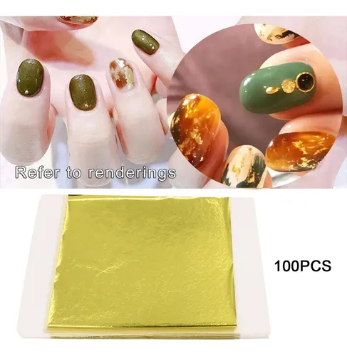 Imitación De Hoja De Hoja De Oro 100x Para Limon Amarillo