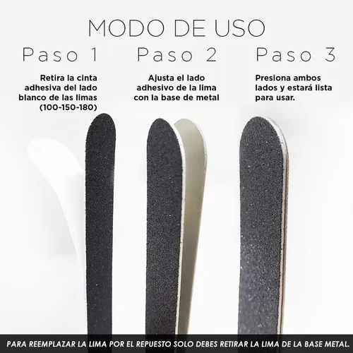 25 Repuestos De Limas Adhesivas Grano 150 Jessamy L337